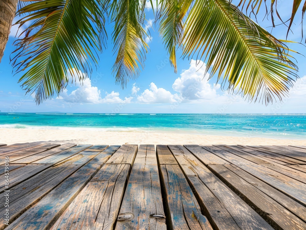 Tropical beach background with lots of copy space Tropical beach background with lots of copy space