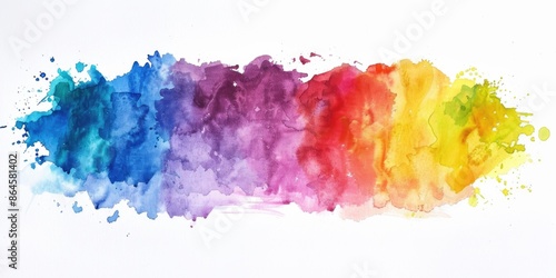 Rainbow Watercolor Painting