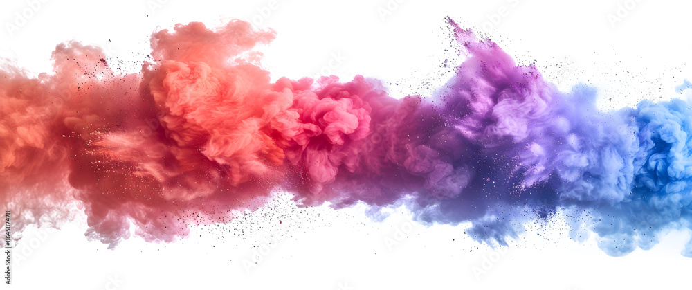 A colorful cloud of smoke with a rainbow of colors A colorful cloud of smoke with a rainbow of colors