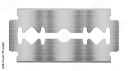 Photography Razor blade isolated on transparent  background. 3D illustration