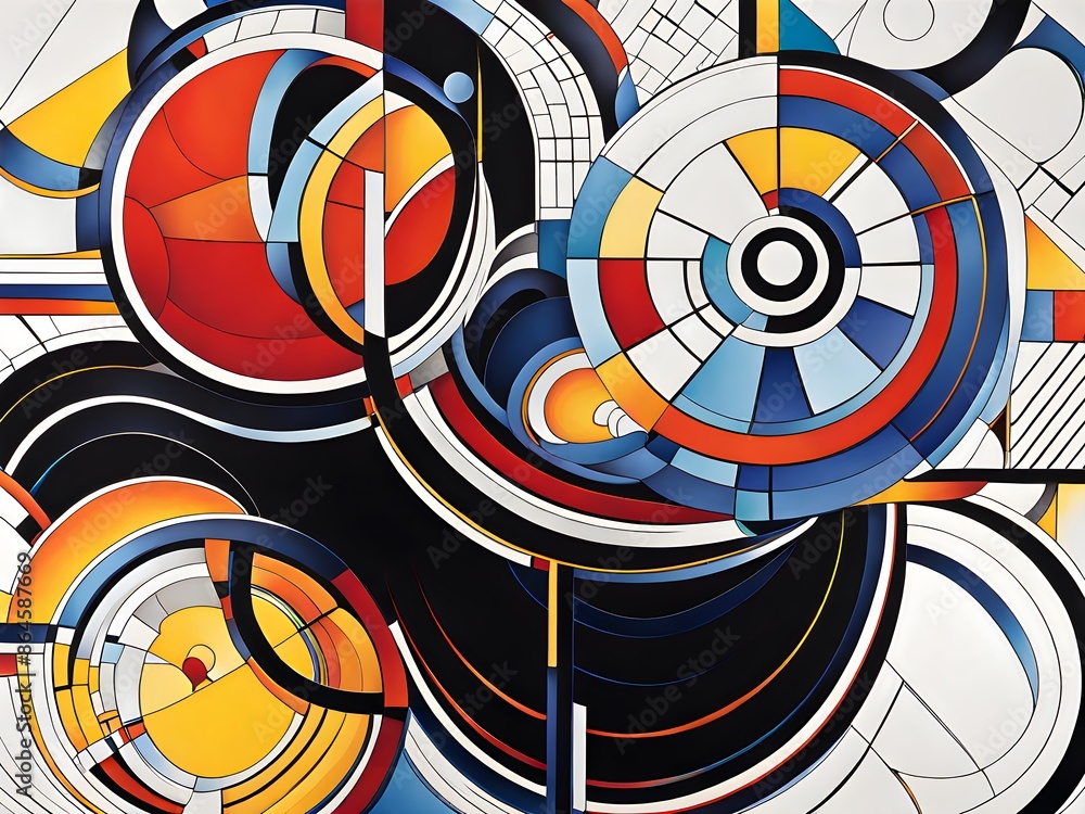 abstract background with circles abstract background with circles