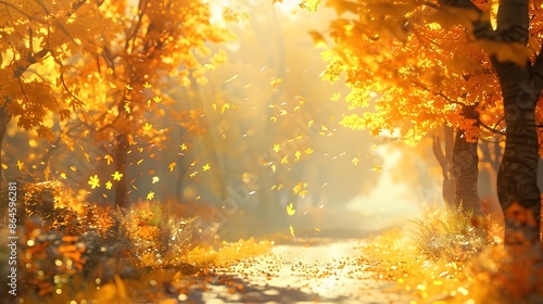 Autumnal Delights: A Symphony of Golden Hues
 photo