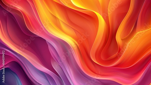 Colorful Vector Background. Gradation Vibrant Color of Delicate Lines