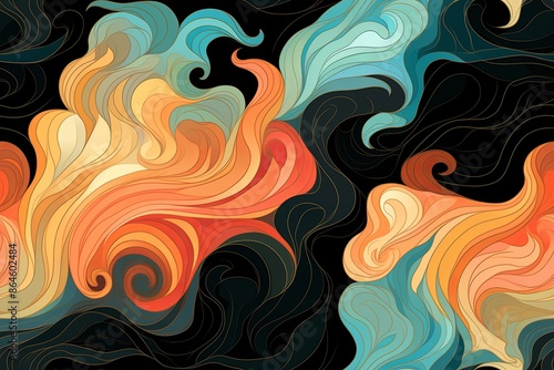 abstract wallpaper, dark pastel colours