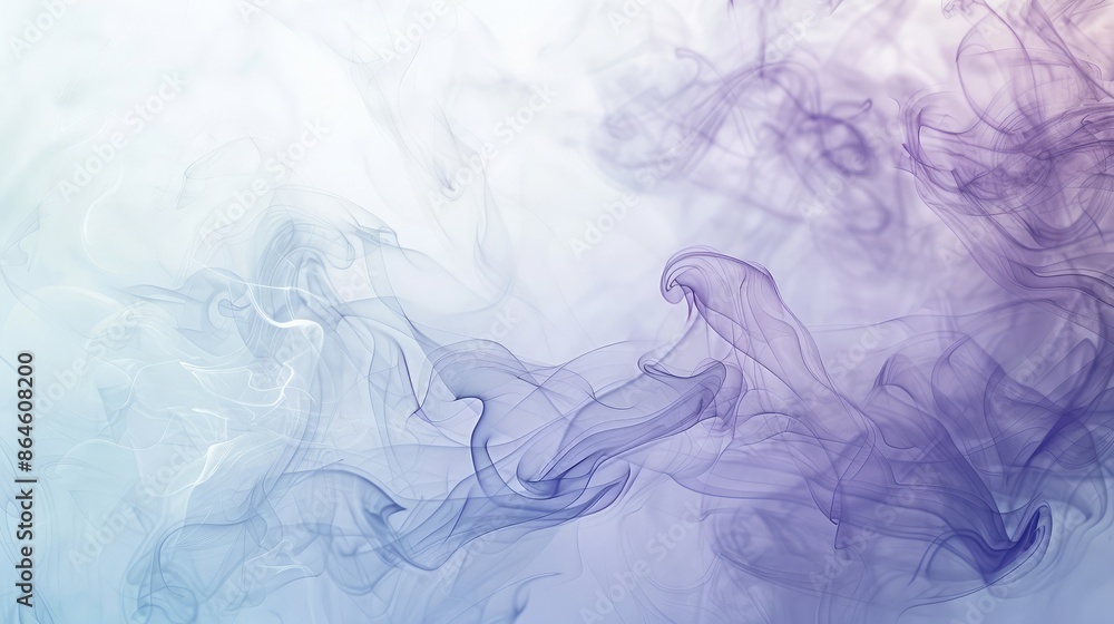 Fototapeta premium Delicate wisps of smoke or vapor creating an ethereal abstract background