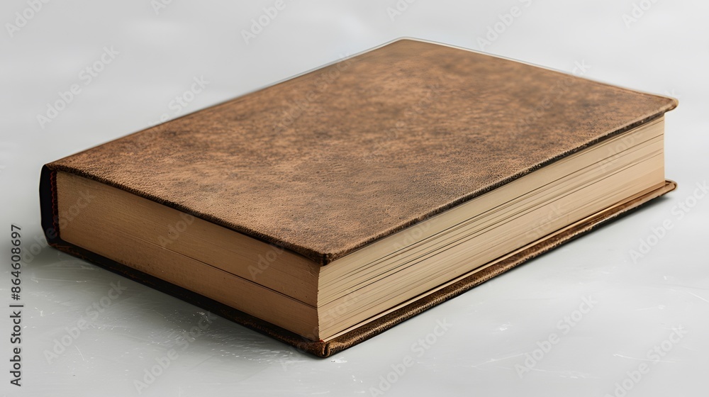 Medium Shot of a Brown Paper Notebook Medium Shot of a Brown Paper Notebook