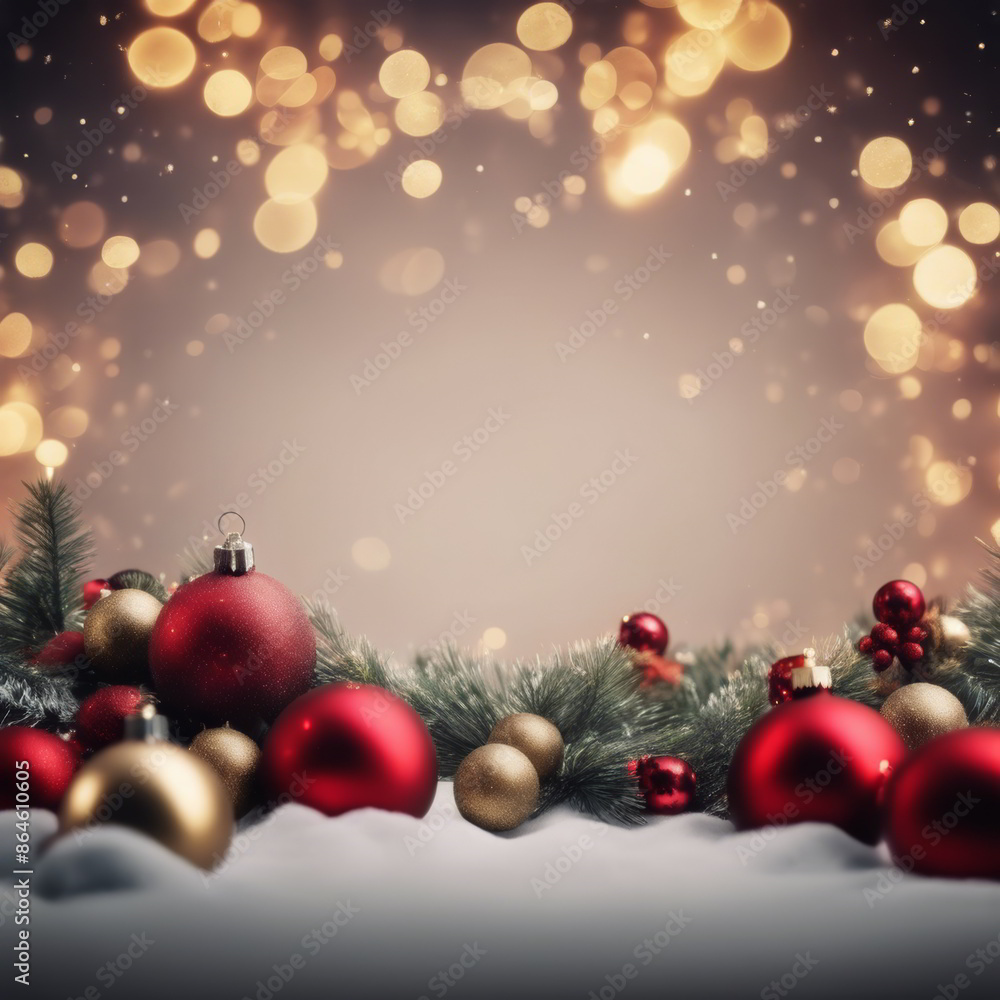 Merry Christmas Background With Blank Space in the Middle Merry Christmas Background With Blank Space in the Middle