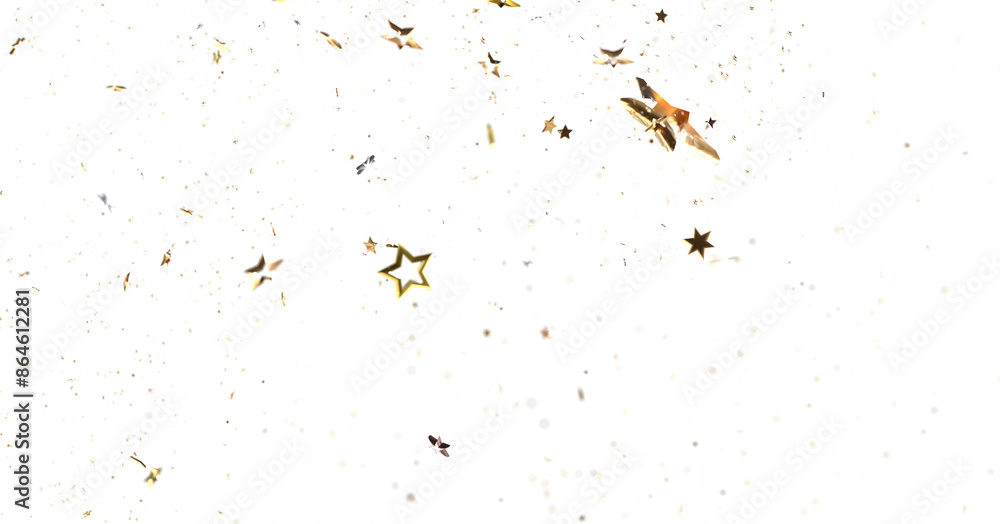 stars background, sparkle lights confetti falling. magic shining Flying christmas stars on night stars background, sparkle lights confetti falling. magic shining Flying christmas stars on night