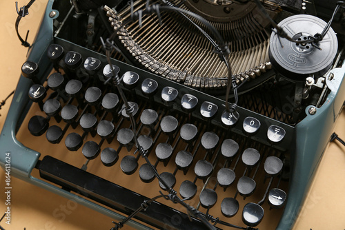 Vintage typewriter with bar...