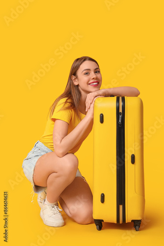 Beautiful young woman with ...