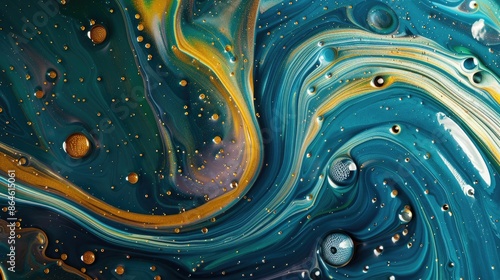 Wallpaper Mural Abstract swirls of oil on water Torontodigital.ca