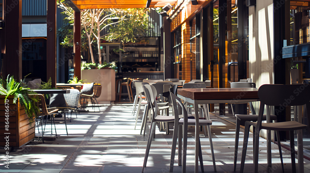 Obraz premium Luxury Restaurant Patio in Melbourne