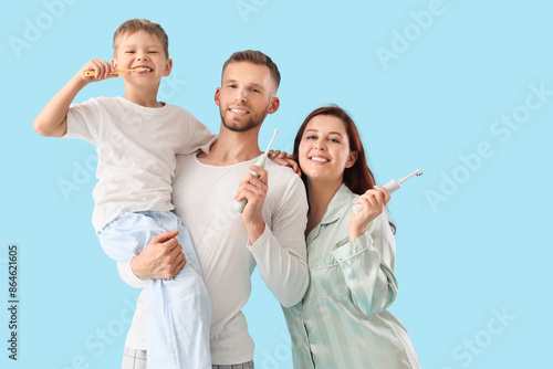 Happy parents with their li...