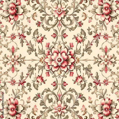Wallpaper Mural seamless floral background Torontodigital.ca