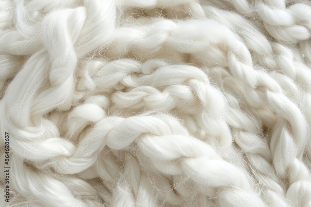 closeup of pristine white wool texture showcasing its soft fluffy nature gentle lighting highlights the delicate fibers and creates a cozy atmosphere closeup of pristine white wool texture showcasing its soft fluffy nature gentle lighting highlights the delicate fibers and creates a cozy atmosphere