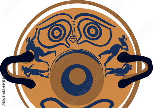evil eye vector - symbol of protection - blue turkish