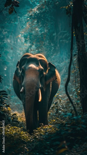 Elephant, Desktop backgrounds, Nature background image - generative ai