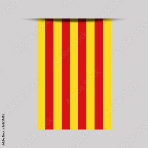Free Download Catalonia Banner Flag Vector Illustration - GFXLoad