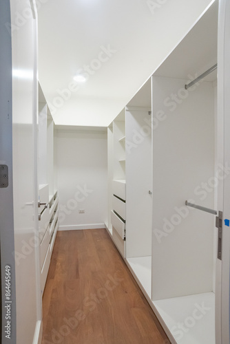 walk in closet in master bedroom