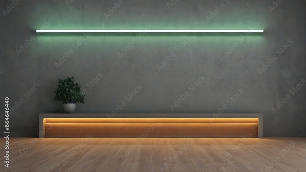 simple luxury grey concrete living room with neon light , minimal style. luxury wallpaper. simple luxury grey concrete living room with neon light , minimal style. luxury wallpaper.