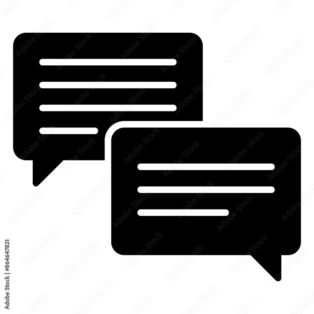 Chat or comment icon with speech bubble Chat or comment icon with speech bubble
