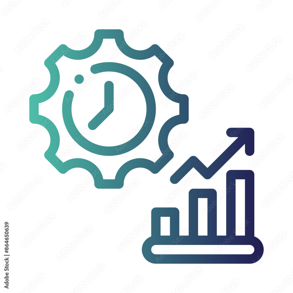 productivity gradient icon productivity gradient icon