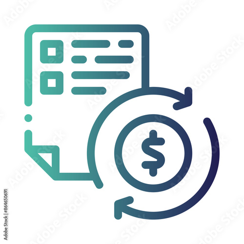 cost allocation gradient icon