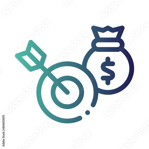 effectiveness gradient icon