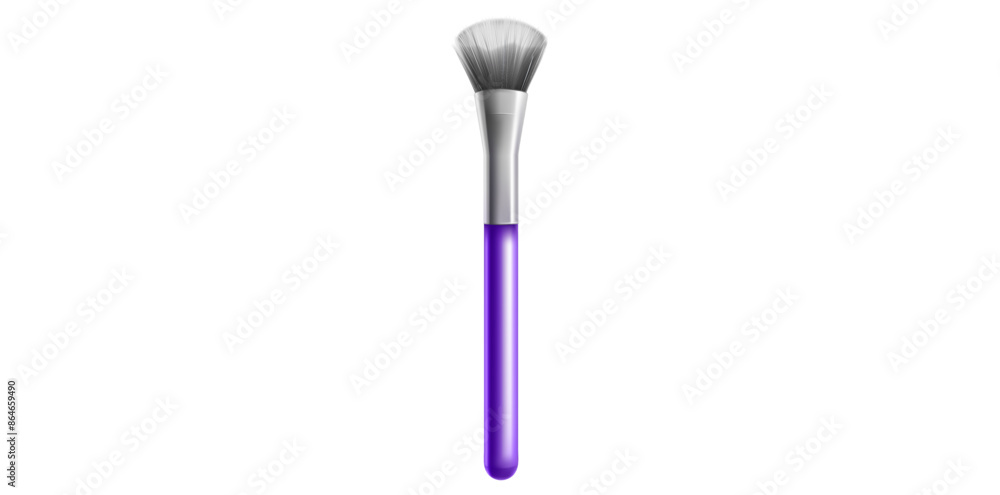 Realistic Purple Makeup Brush Vector Illustration. Realistic Purple Makeup Brush Vector Illustration.