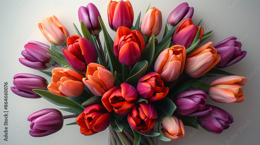 Fototapeta premium bunch of tulips