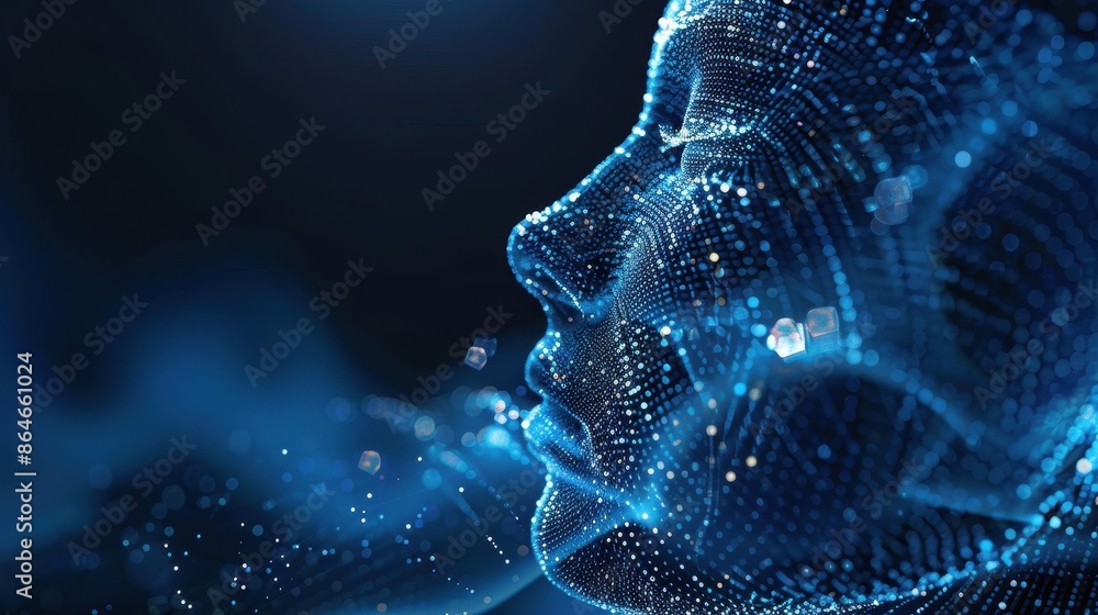 Abstract depiction of AI processing and vocalizing text data, Text-to-speech AI, algorithmic vocalization Abstract depiction of AI processing and vocalizing text data, Text-to-speech AI, algorithmic vocalization