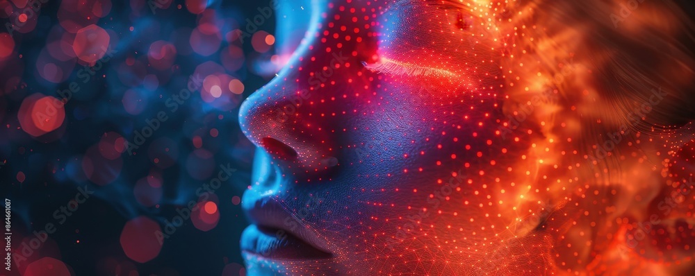 Abstract digital art of AI manipulating video to create deepfakes, Deepfake technology, video synthesis Abstract digital art of AI manipulating video to create deepfakes, Deepfake technology, video synthesis
