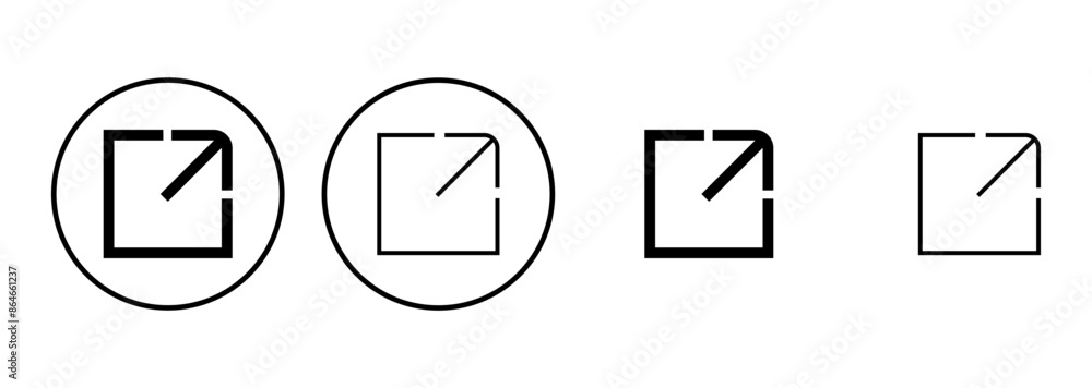 External link icon set. link icon vector. hyperlink symbol External link icon set. link icon vector. hyperlink symbol