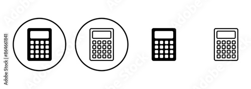 Calculator icon set. Accounting calculator icon. calculator vector