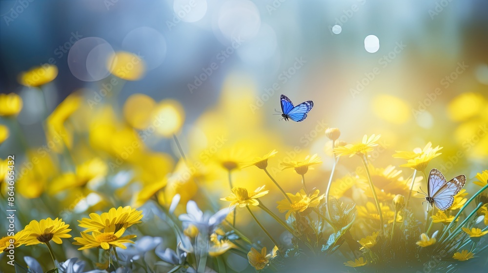 Beautiful spring meadow background Beautiful spring meadow background