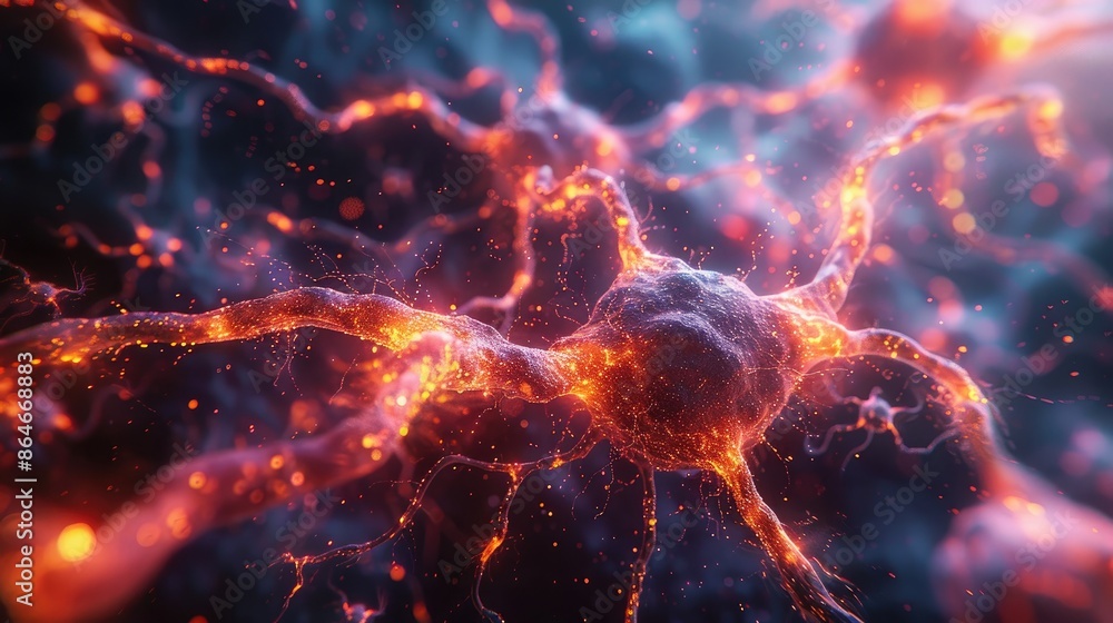The Spark of Thought A Neuron Ignites The Spark of Thought A Neuron Ignites