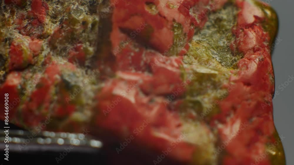 Unakite, green and pink gemstone, symbolizes healing and balance. Composed of epidote, feldspar, and quartz. Chemical formula: Ca2(Al,Fe)3(SiO4)3(OH). Hardness 6-7. Valued for emotional healing Unakite, green and pink gemstone, symbolizes healing and balance. Composed of epidote, feldspar, and quartz. Chemical formula: Ca2(Al,Fe)3(SiO4)3(OH). Hardness 6-7. Valued for emotional healing