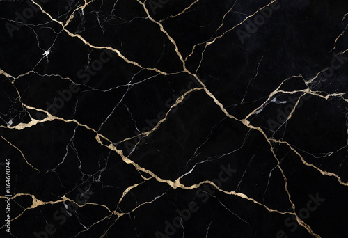 Black Marble Texture, Golden Veins, High Gloss Marble For Abstract Interior Home Decoration And Ceramic Wall Tiles And Floor Tiles Surface.