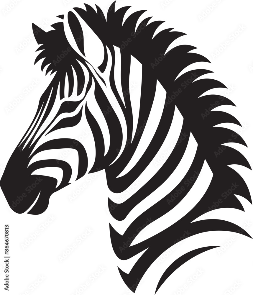 Zebra Silhouette vector illustration Zebra Silhouette vector illustration