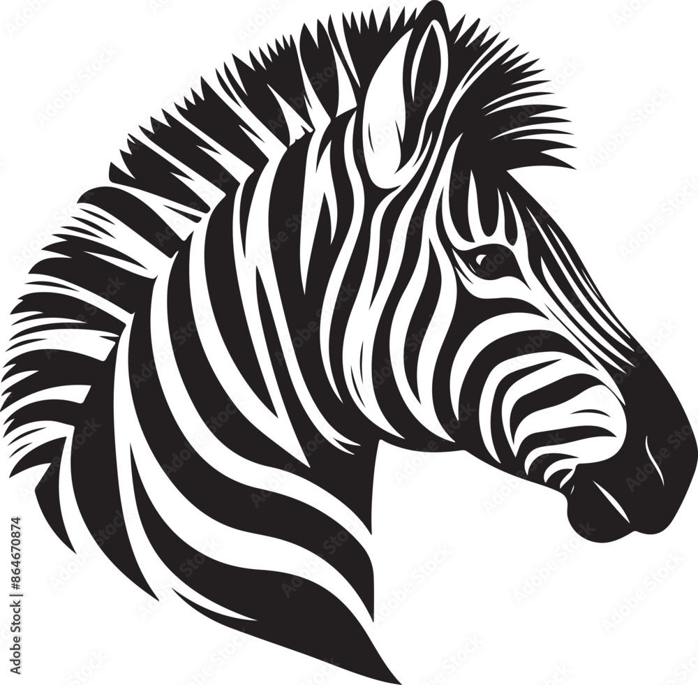 Zebra Silhouette vector illustration Zebra Silhouette vector illustration