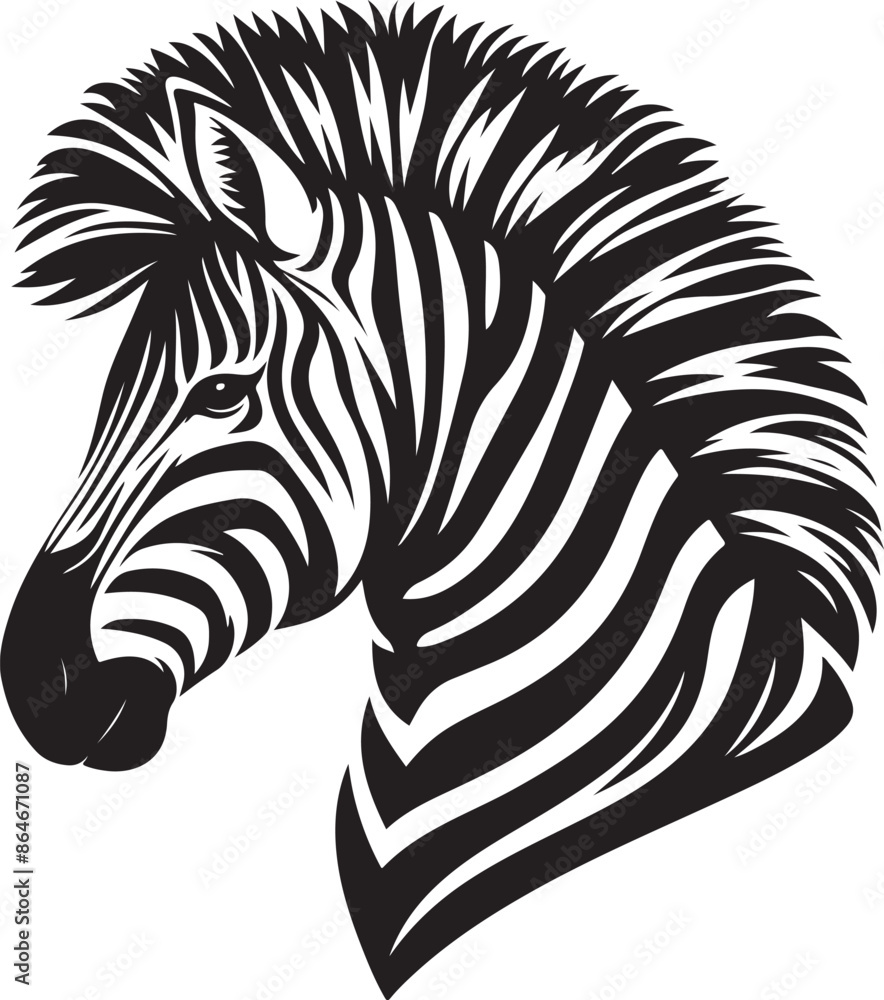 Zebra Silhouette vector illustration Zebra Silhouette vector illustration