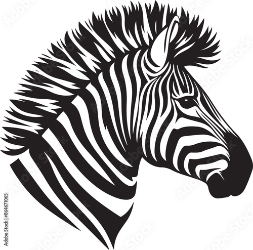 Zebra Silhouette vector illustration