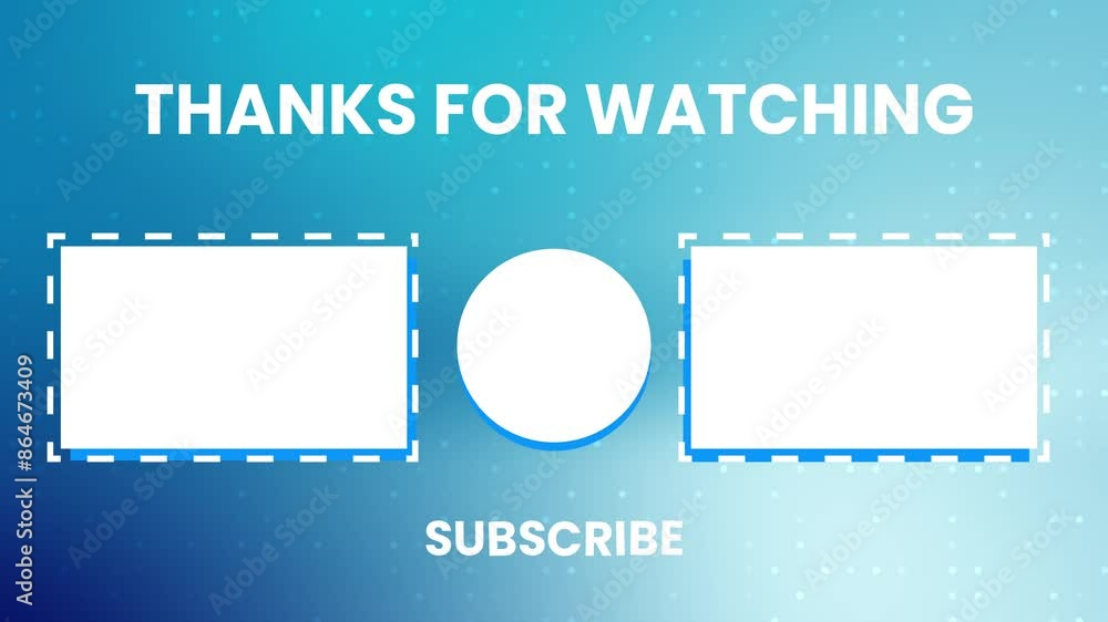 youtube end screen blue minimalist background, suitable for channel promotion, gaming, minimalist, aesthetic