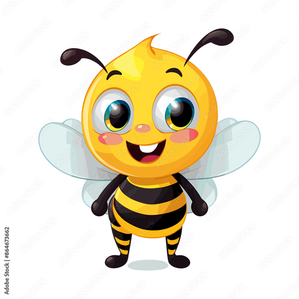 Obraz premium a bee with a bee on his head