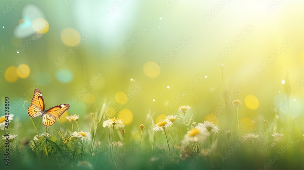 Beautiful spring meadow background Beautiful spring meadow background