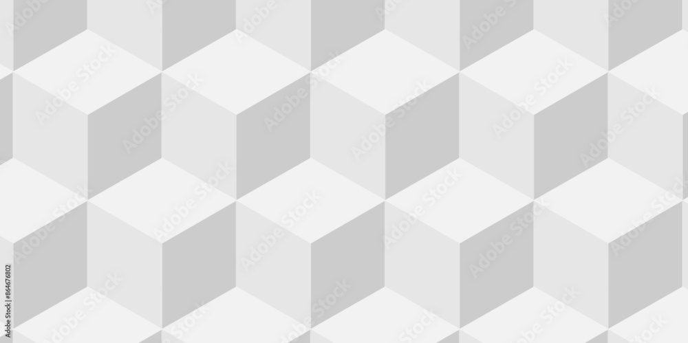 Vector white and gray cube geometric pattern grid backdrop triangle background. Abstract cube geometric tile and mosaic wall or grid backdrop hexagon technology. white geometric block cube structure. Vector white and gray cube geometric pattern grid backdrop triangle background. Abstract cube geometric tile and mosaic wall or grid backdrop hexagon technology. white geometric block cube structure.