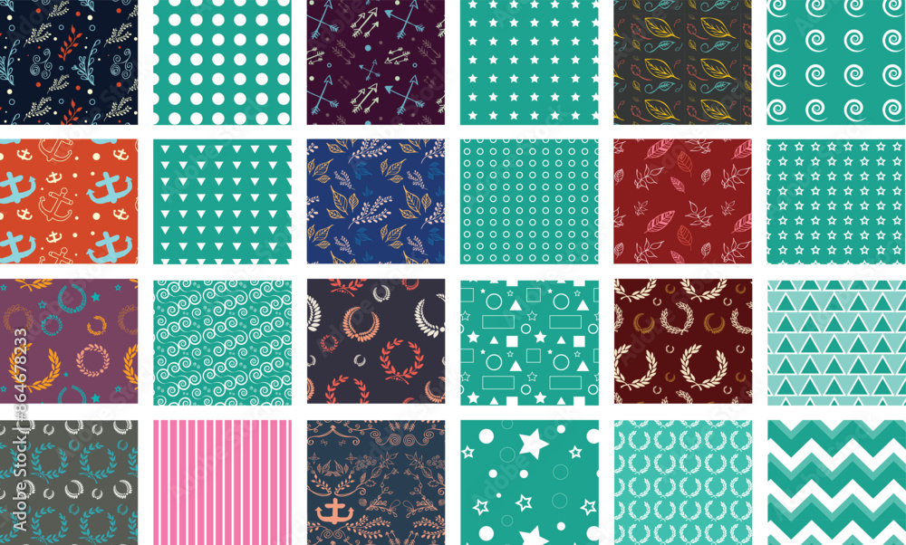 Mega Seamless Vector Patterns Mega Seamless Vector Patterns