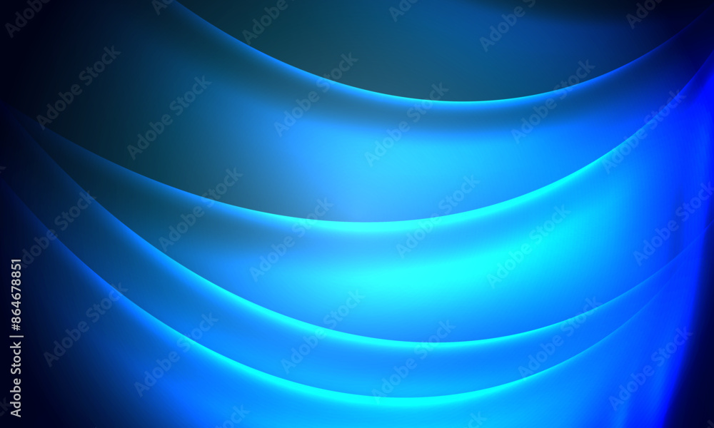 Flowing soft blue curve shape with soft gradient abstract background. Soft blue stripe pattern. Flowing soft blue curve shape with soft gradient abstract background. Soft blue stripe pattern.
