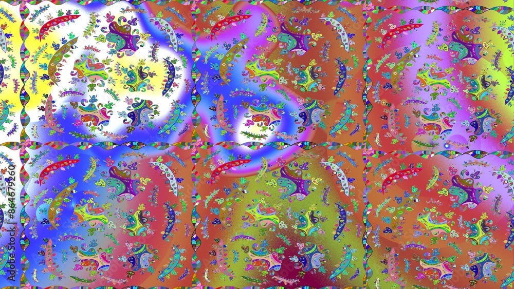 Fototapeta premium Doodles composition for screensavers or advertisements
