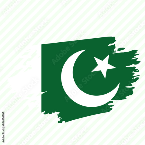 illustration of an flag Pakistan
